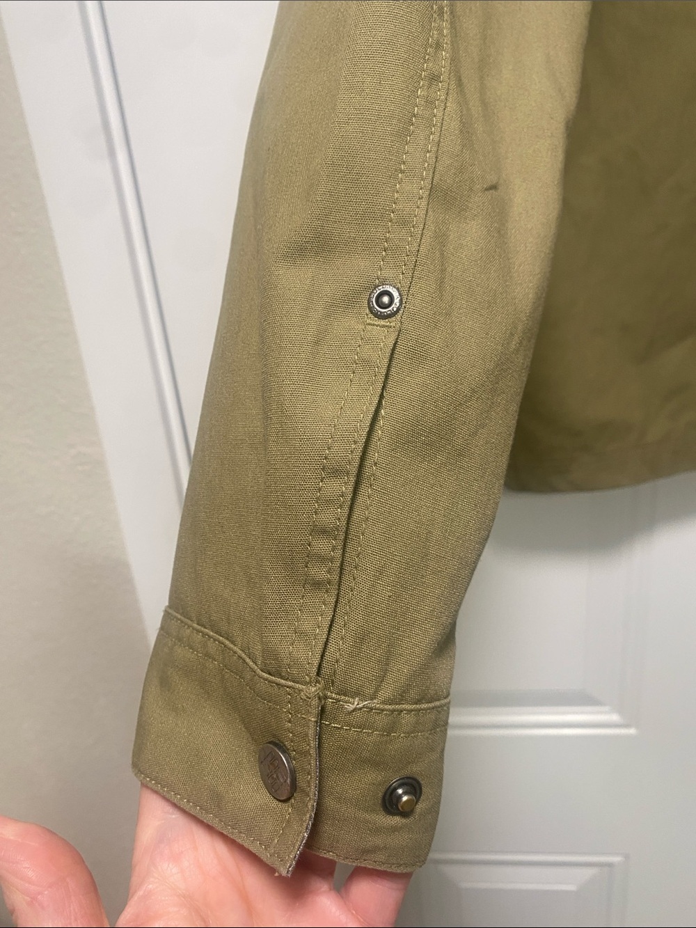 Columbia Men's Hooded Four Pocket Military Field Jacket Olive Green Size Medium - Picture 9 of 16